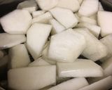 カブと白菜の味噌汁 とろろ昆布であったか作り方1写真