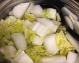 カブと白菜の味噌汁 とろろ昆布であったか作り方2写真