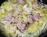 肉団子とキャベツのスープ★免疫力up~作り方5写真
