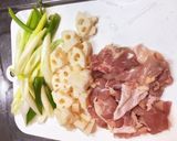 蓮根と鶏モモの腸活スープ作り方2写真