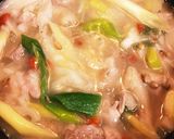 蓮根と鶏モモの腸活スープ作り方4写真