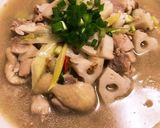 蓮根と鶏モモの腸活スープ作り方5写真