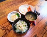 秋かぶ使い切りレシピ、かぶの葉混ぜご飯作り方3写真
