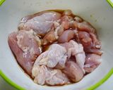 レンジで簡単！玉葱もも肉のカンタン黒酢煮作り方1写真