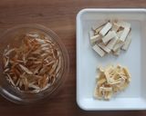 ごぼうとながいもの味噌汁作り方1写真