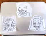 簡単キャラチョコアート♡鬼滅の刃作り方1写真
