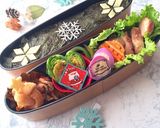 紅茶煮豚で雪の結晶弁当　詰め方作り方9写真