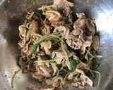 ヘルシー＊水菜と豚しゃぶの満足サラダ和え作り方4写真