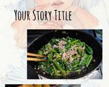 挽肉小松菜炒め(簡単)作り方1写真