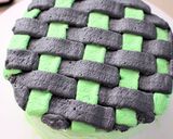 バレンタインに・鬼滅の刃市松模様風ケーキ作り方17写真