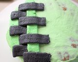 バレンタインに・鬼滅の刃市松模様風ケーキ作り方16写真