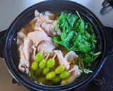 たっぷり銀杏の水菜と豚肉のハリハリ鍋と〆作り方7写真