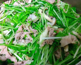 水菜と豚肉ですき焼き風☆お弁当のおかず♪作り方3写真
