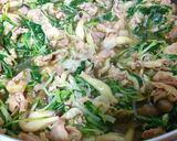 水菜と豚肉ですき焼き風☆お弁当のおかず♪作り方4写真
