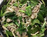 小松菜消費に☆肉野菜炒め作り方3写真