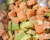 ピリ辛！サーモンポキ丼！作り方3写真