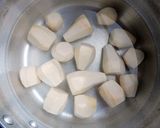里芋の甘味噌煮っころがし作り方1写真