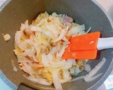 ☆白菜とウインナーきのこのミルクスープ☆作り方3写真