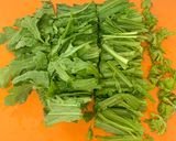 レンジで簡単副菜！春菊のエビ塩麹和え作り方1写真