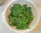 レンジで簡単副菜！春菊のエビ塩麹和え作り方3写真