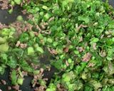 大根の葉と挽肉の炒め物☆作り方4写真