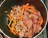 里芋と牛肉のキンピラ風甘辛煮込作り方2写真