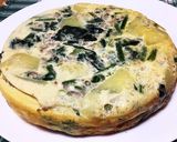 ほうれん草とひき肉のスパニッシュオムレツ作り方8写真