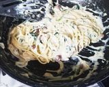 バラ生ハムサラダ&3種チーズパスタ☆作り方7写真