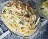 バラ生ハムサラダ&3種チーズパスタ☆作り方8写真
