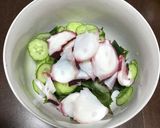 蒸しタコとワカメのカルパッチョ風作り方5写真