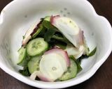 蒸しタコとワカメのカルパッチョ風作り方6写真