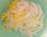 簡単☆白菜とカニカマ（蟹缶）の甘酢サラダ作り方1写真