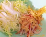 簡単☆白菜とカニカマ（蟹缶）の甘酢サラダ作り方2写真