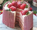 つぶつぶ苺ポッキーのXmasケーキ作り方46写真