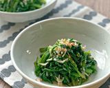 レンジで簡単副菜！春菊のエビ塩麹和え作り方6写真