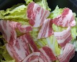 ☆白菜と豚バラ蒸しポン酢がけ作り方2写真