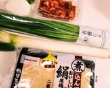 簡単！美味しい☆厚揚げ入りのキムチ鍋♪作り方1写真