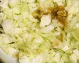 毎日の納豆●みじん切りキャベツたっぷりの作り方1写真