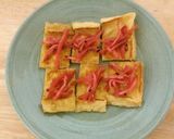 油揚げ醤油焼きの上に紅生姜の七味和え作り方6写真