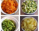 香草入りクリームチーズのスープ作り方1写真