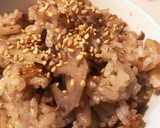 我が家の牛ごぼう炊き込みご飯♪作り方4写真