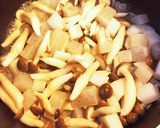 減量便秘解消！大根こんにゃくきのこ炒め煮作り方4写真