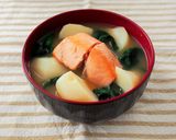 揚げ出し豆腐みそ汁♪作り方7写真