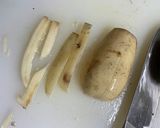 レンコンとササミの和風パスタ作り方1写真