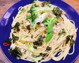 レンコンとササミの和風パスタ作り方12写真