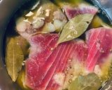 まぐろブツ☆筋までとろとろ☆自家製ツナ作り方6写真