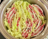 白菜と牛肉のミルフィーユ・すき焼き風作り方4写真