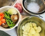 夕飯定番料理・豚肉の肉じゃが・柔らか野菜作り方1写真