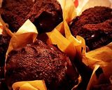 チョコチップ入りブラックココアの蒸しパン作り方4写真