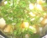 簡単♬白菜とくずし豆腐のごま味噌スープ★作り方4写真